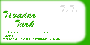 tivadar turk business card